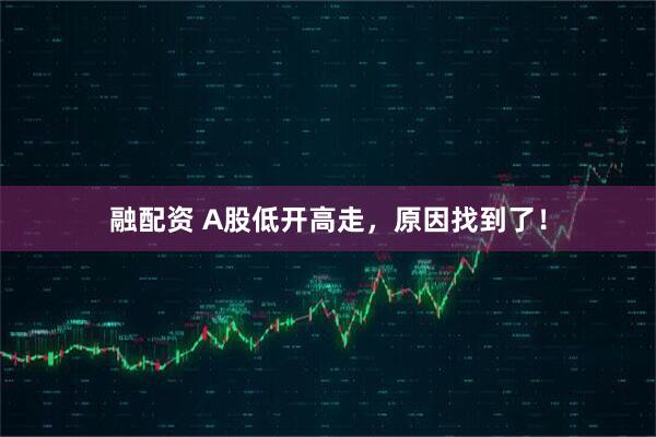 融配资 A股低开高走，原因找到了！